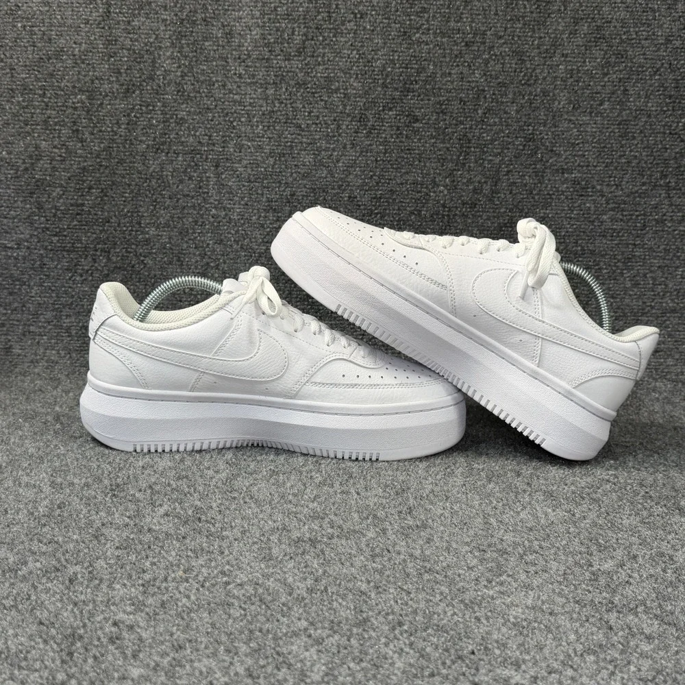 Nike Nike Court Vision Alta Shoes Womens 11 Triple White Athletic Retro Platform